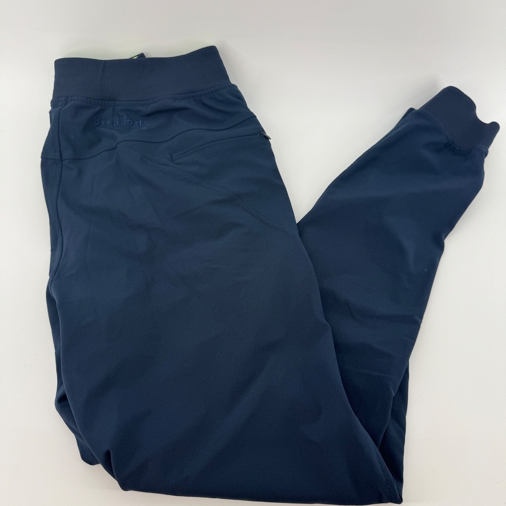 Birddogs Mens Navy Blue Joggers Built In Liner Size M Drawstring Active Pants